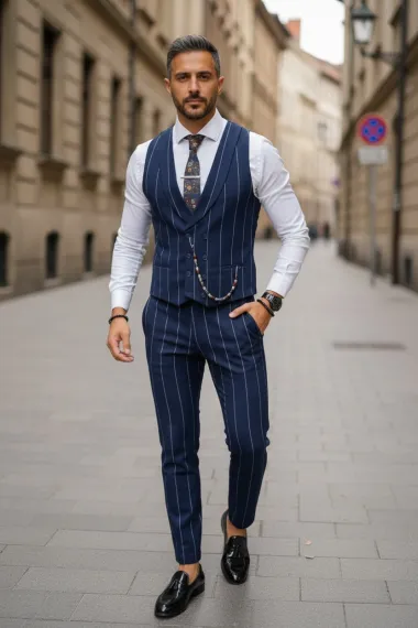 Compleu barbati Vesta + Pantaloni B5541 O5-4.1