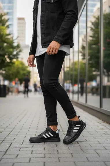 Adidasi barbati negre M288 N9-2