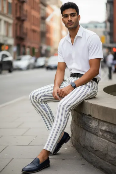 Pantaloni barbati eleganti 10494 B7-1