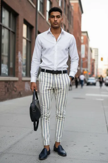 Pantaloni barbati eleganti 10494 B7-1