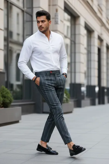 Pantaloni barbati eleganti 1086 D10-1