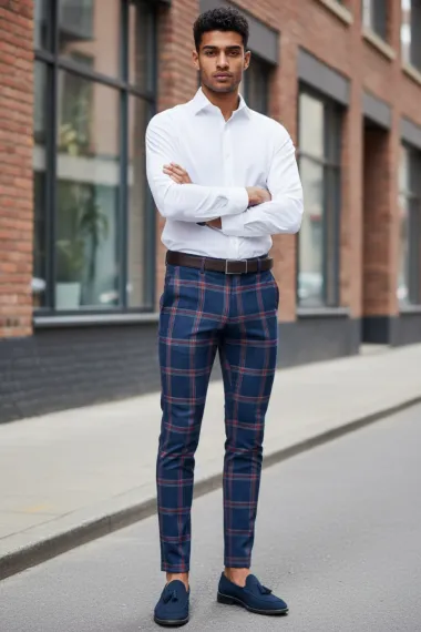 Pantaloni barbati eleganti 12703 F7-3