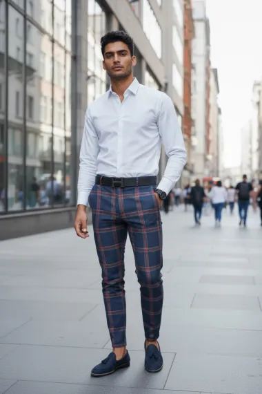 Pantaloni barbati eleganti 12703 F7-3