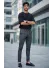 Pantaloni barbati casual regular fit gri in dungi B1301 110-3 Pantaloni barbati casual regular fit gri in dungi B1301 110-3