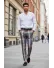 Pantaloni barbati eleganti in carouri gri B1563 B6-3.1 Pantaloni barbati eleganti in carouri gri B1563 B6-3.1