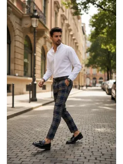 Pantaloni barbati eleganti B1825 D8-4 Pantaloni barbati eleganti B1825 D8-4