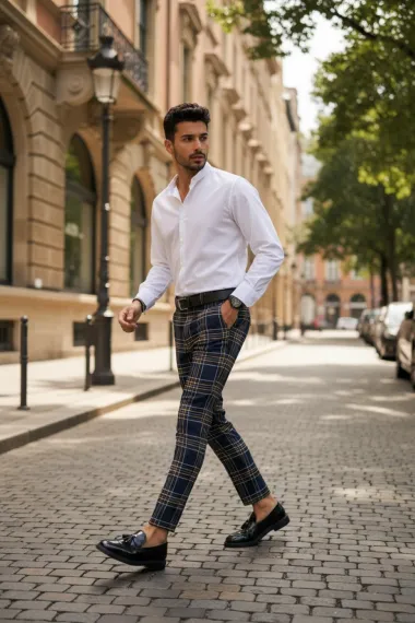 Pantaloni barbati eleganti B1825 D8-4