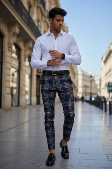 Pantaloni barbati eleganti B1825 D8-4