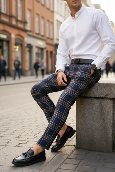 Pantaloni barbati eleganti B1825 D8-4