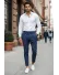 Pantaloni barbati casual regular fit bleumarin in dungi B7871 S3-1 Pantaloni barbati casual regular fit bleumarin in dungi B7871 S3-1