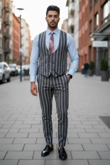 Compleu barbati Vesta + Pantaloni B4104 56-4 