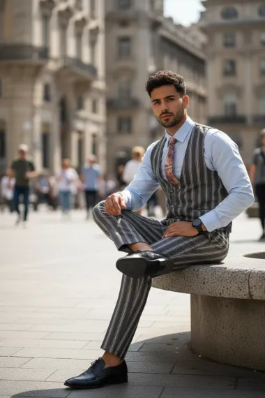 Compleu barbati Vesta + Pantaloni B4104 56-4 