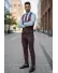 Compleu barbati Vesta + Pantaloni grena B5517 Y