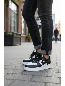 Adidasi dama albi cu negru , B99