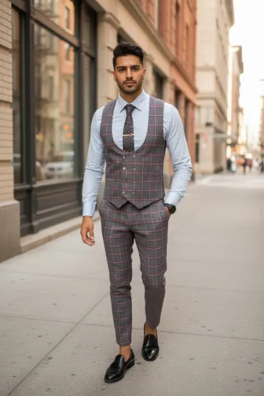 Compleu barbati Vesta + Pantaloni B4147 35-1