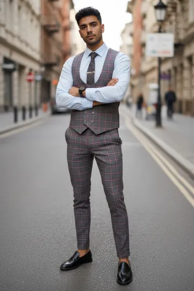 Compleu barbati Vesta + Pantaloni B4147 35-1