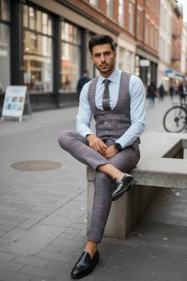 Compleu barbati Vesta + Pantaloni B4147 35-1