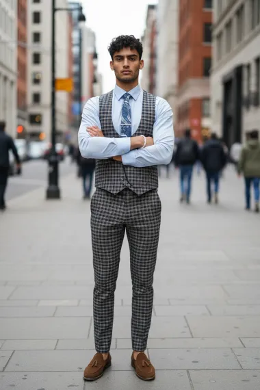 Compleu barbati Vesta + Pantaloni B4177 V3-4