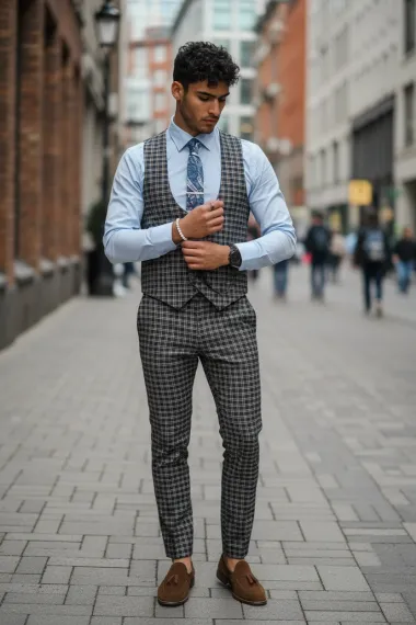 Compleu barbati Vesta + Pantaloni B4177 V3-4