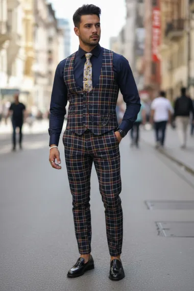 Compleu barbati Vesta + Pantaloni 12787 V5-3