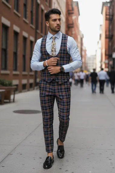 Compleu barbati Vesta + Pantaloni 12787 V5-3