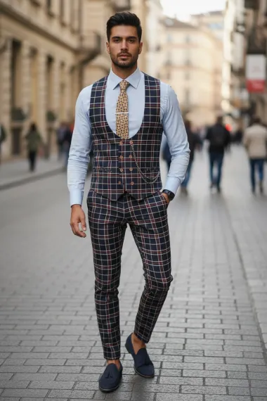 Compleu barbati Vesta + Pantaloni 12787 V5-3