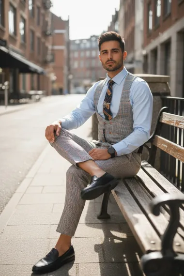 Compleu barbati Vesta + Pantaloni 12789 39-3