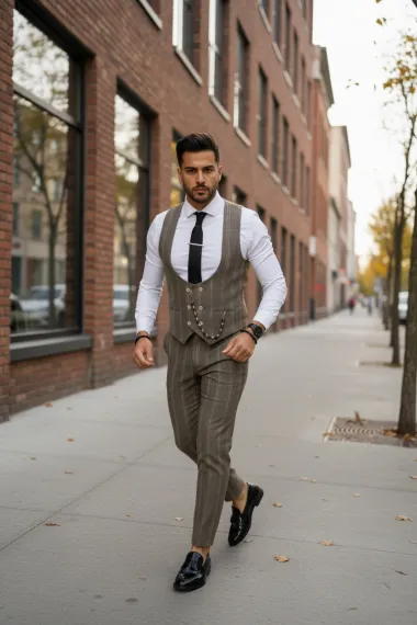 Compleu barbati Vesta + Pantaloni 12798 47-2* U2-1