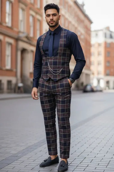 Compleu barbati Vesta + Pantaloni 12814 36-2 U4-1