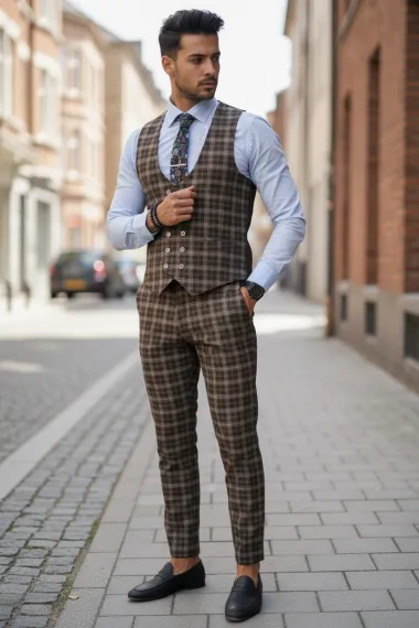 Compleu barbati Vesta + Pantaloni 12860 Z4-3