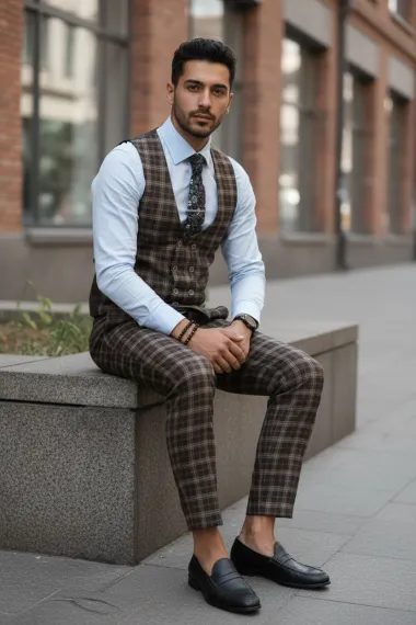 Compleu barbati Vesta + Pantaloni 12860 Z4-3