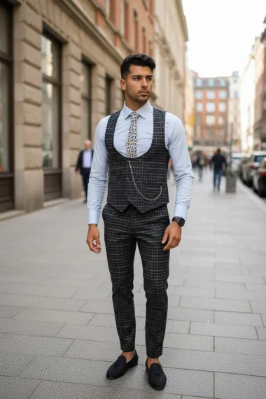 Compleu barbati Vesta + Pantaloni B4186 X1 / 52-4