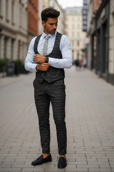 Compleu barbati Vesta + Pantaloni B4186 X1 / 52-4