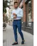 Pantaloni barbati eleganti regular fit albastri B1874 B7-2.3