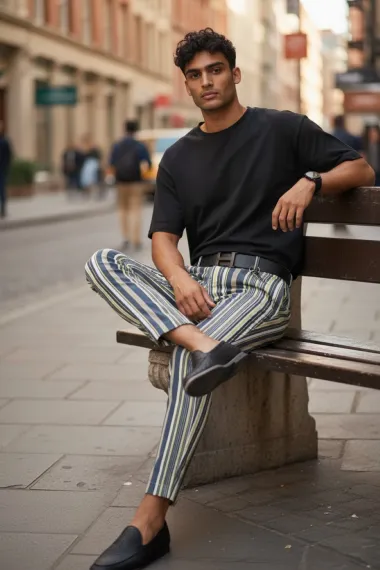 Pantaloni barbati eleganti B9162 7-5