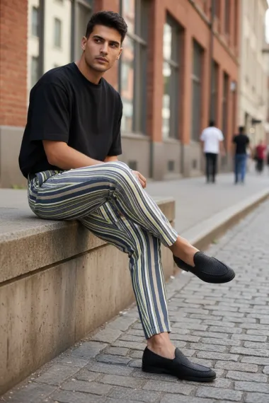 Pantaloni barbati eleganti B9162 7-5