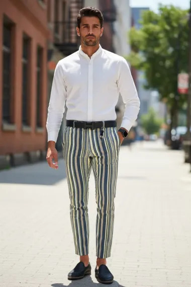 Pantaloni barbati eleganti B9162 7-5