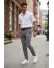 Pantaloni barbati casual regular fit in dungi B1547 117-1 Pantaloni barbati casual regular fit in dungi B1547 117-1