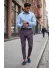 Pantaloni barbati casual regular fit violet B1556 I5-.6 Pantaloni barbati casual regular fit violet B1556 I5-.6