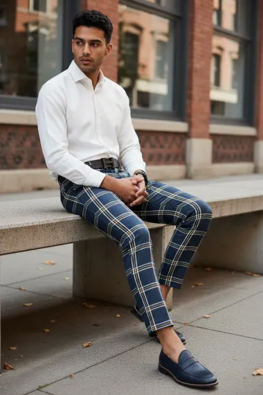 Pantaloni barbati eleganti B1730 I18-2