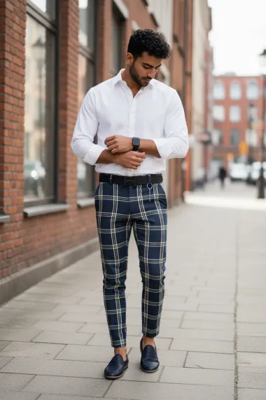 Pantaloni barbati eleganti B1730 I18-2