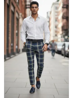 Pantaloni barbati eleganti B1730 I18-2