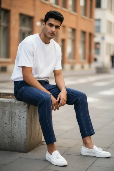 Pantaloni barbati eleganti B1732 S2-3