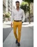 Pantaloni barbati eleganti mustar B1734 F4-5.1 * 