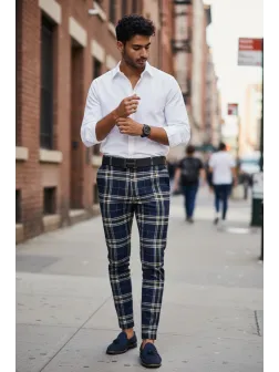 Pantaloni barbati eleganti B1742 Z35-4