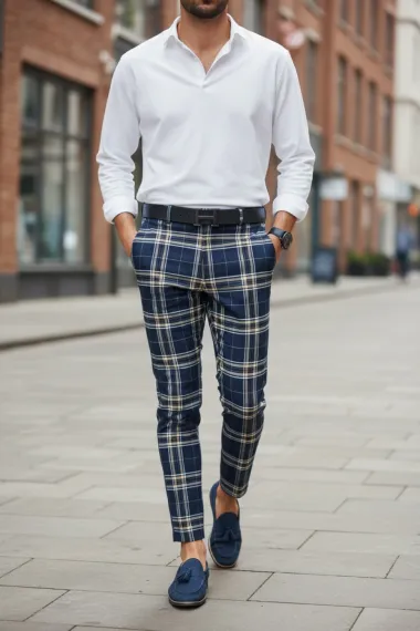 Pantaloni barbati eleganti B1742 Z35-4