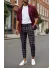 Pantaloni barbati eleganti regular fit in carouri B1744 54-3