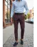 Pantaloni barbati eleganti grena B1801 39-1 Pantaloni barbati eleganti grena B1801 39-1