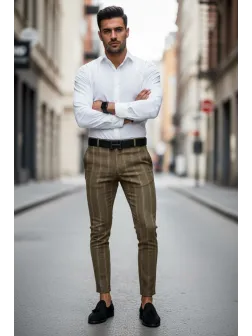 Pantaloni barbati eleganti B1858 B2-5 12-5 E~