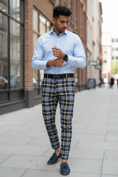 Pantaloni barbati eleganti 12116 i8-1